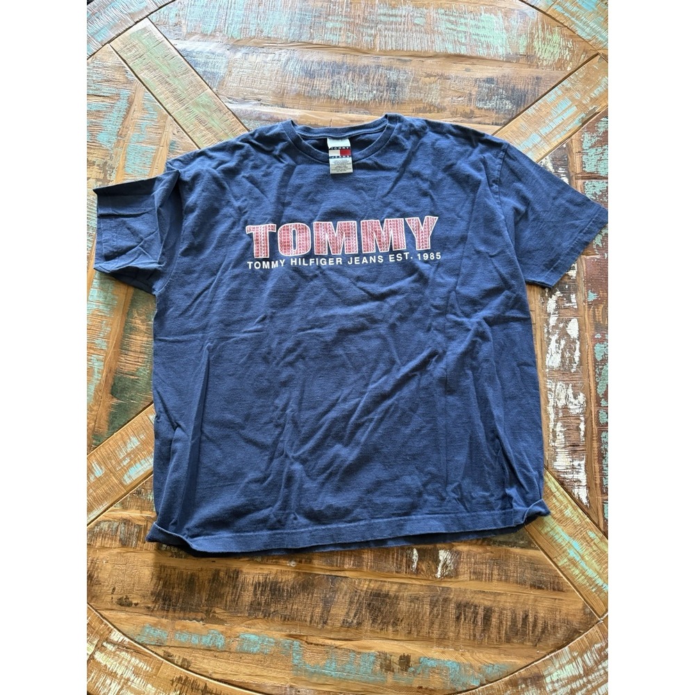 Men's Tommy Hilfiger Tommy Jeans Navy Blue T Shirt Size XXL